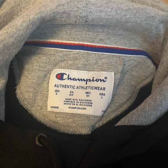 Black and camouflage champion hoodie mens size small - Picture 3 of 3